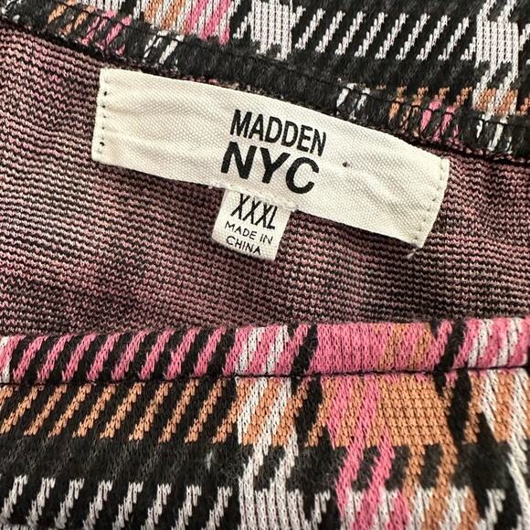 Steve Madden NYC XXXL Dress Pink Plaid Heart Fall Academia Twee Preppy School - Picture 2 of 8